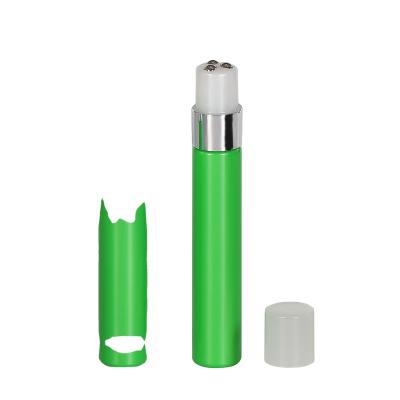 China China Cosmetic Factory Plastic 12ml Roll On Bottle With Three Ball For Skin Care for sale