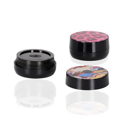 China Recycled Materials Popular Custom Round Empty Compact BB Cream Air Cushion Powder Case Black for sale