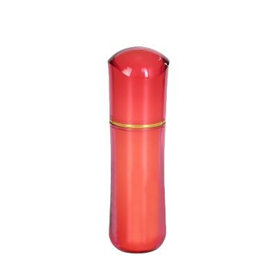 China Cosmetic Branded Unique Shaped Luxury Red Lotion Moisturizer Pump Bottle 40ml For Lady for sale