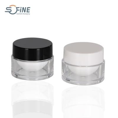 China Factory direct cosmetic round plastic empty eye cream jar for eye care 15ml for sale