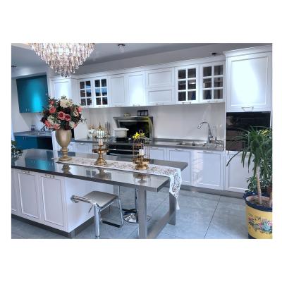 China OEM Modern Factory-Direct Modern White Laminate Stainless Steel Sideboards for sale