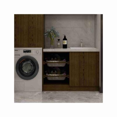 China Modern Hot Selling Cheap Custom Stainless Steel Laundry Cabinets Room Laundry Sink Cabinet for sale