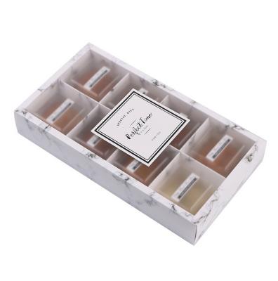 China Recycled Materials Candy Macaron Chocolate Packaging Food Grade Sliding Lid Drawer Frosted Plastic PVC With Clear Window Gift Cookie Box Custom for sale