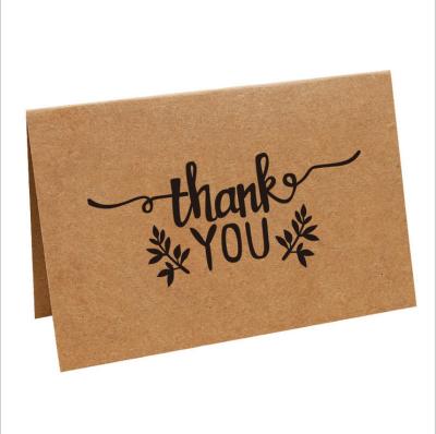 China China Custom Luxury 100 Mini Thank You Kraft Paper Greeting For Your Shopping Bundle Card Printing With Blank Inside For Writing for sale