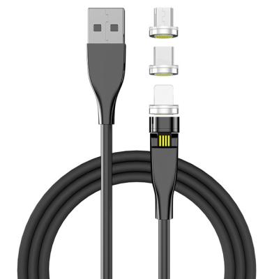 China MP3/MP4 Player 540 Degree Rotate Band High-elastic Quick Charging 3 In 1 Magnetic USB Cable for sale