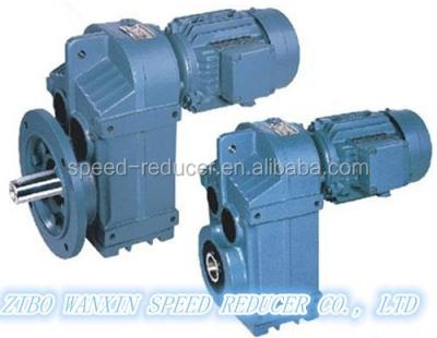 China Alloy Steel And Cast Iron FF 157 Type Parallel Shaft Helical Gear Units / Geared Motor Gearbox for sale