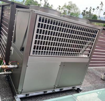 China 38kw bomba de calor de aço inoxidável de alta eficiência R 410A bomba de calor unidade exterior à venda