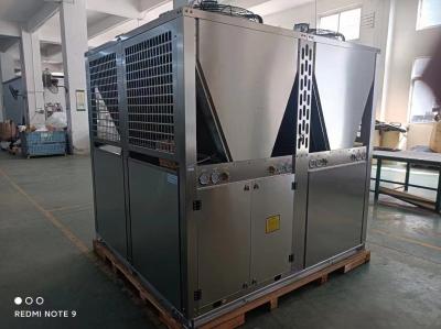 China 40HP Commercial Air Source Heat Pump 304 Sheet Metal 304 Shell Titanium Tube for sale