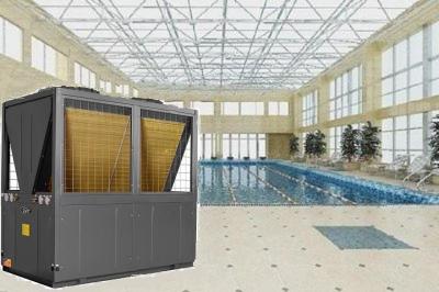 China 25 HP Pumpa de calor de fuente de aire de la piscina Alta eficiencia 21.37kw en venta