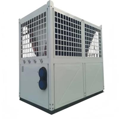 Cina 100kw Side Dischanger 4 Raw Of Evaporator Air Source Heat Pump per riscaldamento e raffreddamento in vendita