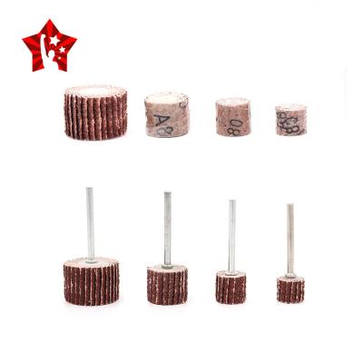 China 7# Cloth Fiber Wire Head Mini Brush Nylon T-type Grinding Polishing Scrubbing Buffing Brush for Rotary Tool Drill for sale