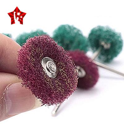 China 7# Mini Brush Scouring Pad Abrasive Wheel 7# Mini Brush Scouring Pad Abrasive Sanding Grinding Buffing Polishing Wheel Nylon Wheel for sale