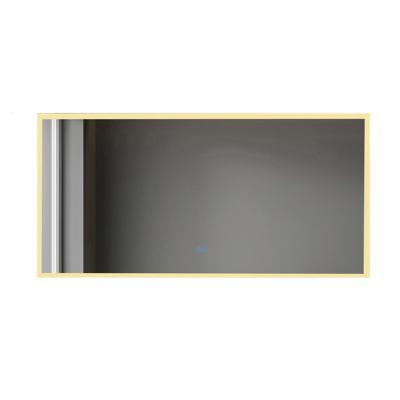 China Wall Mounted Bright Black Frame 45 X 80 Wide Full Length Bathroom OEM Led Mirror for sale