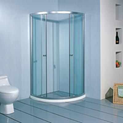 China Modern Customized Design Frame Tempered Glass Temporary Stand Up Shower Door for sale