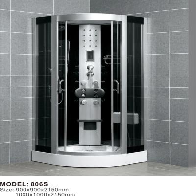 China Modern High Quality Aluminum Frameless Bathroom Set Glass Integral Shower Room for sale