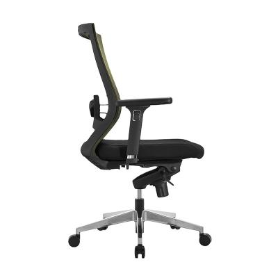 China SY-OFIS Mid-back Height Adjustable High Quality Black Mesh Swivel Ergonomic Comfortable Office Chair With 3D Armrest for sale