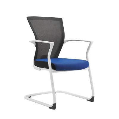 China Other Made in China White Fixed Low Computer Armchair Office Visitor Chair with Armrest for Living Room Computer Desk for sale