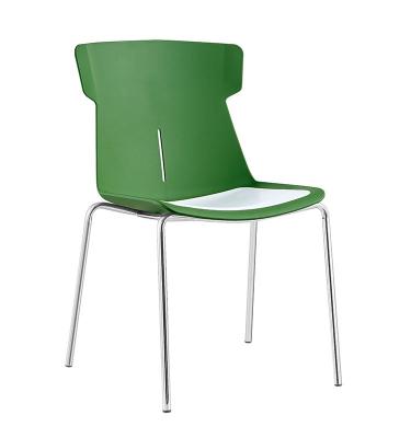 China New Design Stackable High Quality Plastic Student Training Chair Factory 518#Foshan Stackable Dining Chair for sale