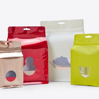 China BIODEGRADABLE snack food packaging bag stand up pouch aluminum foil zip lock plastic bag for sale