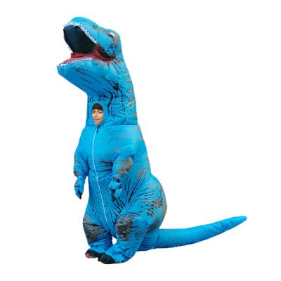 China T-Rex Running Costume Polyester Fun Inflatable Dinosaur Costume For Halloween Inflatable Mascot Costume for sale