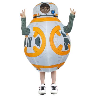 China Current Size Adult Polyester Inflatable Costume Fun Halloween Space Suit Mascot Cosplay Costume For Sale for sale