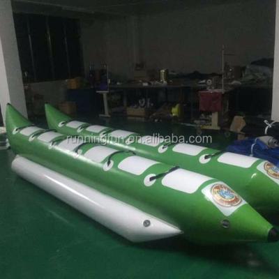 China 0.9mm Plato Yellow Inflatable PVC Tarpaulin Banana Boat Flying Banana Boat for sale