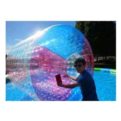 China Amusement park Tansparent inflatable zorb ball, inflatable water zorb roller for sale