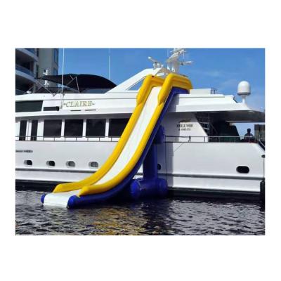 China 2022 PVC inflatable dock slide inflatable water slide for yacht inflatable water slide for boat for sale