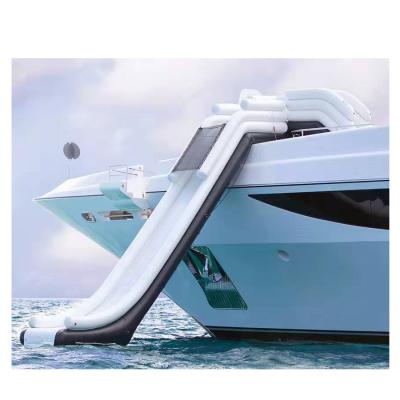 China 2022 pvc yacht floating inflatable water slide for sale/inflatable yacht slide for sale for sale