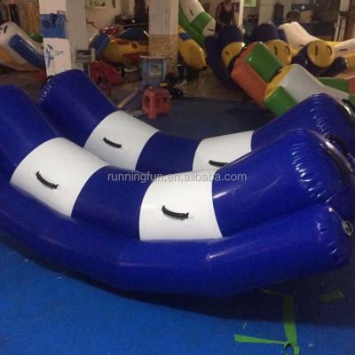 China 0.9 Mm PVC Tarpaulin 2022 Inflatable Water Float Totter , Inflatable Water Seesaw For Swimming Pool for sale