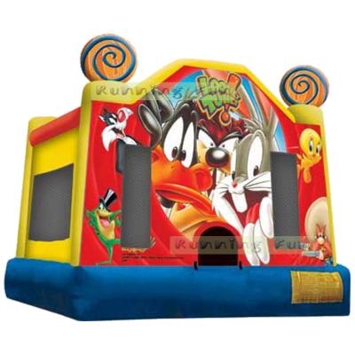 China PVC Bunny Looney Inflatable Jumping Castle , Inflatable Bounce House For Kids for sale