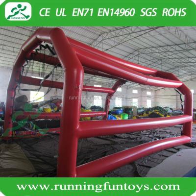 China Cheap Inflatable PVC Baseball Cage Big Bat Cage Inflatable Game Bat Games Outdoor Cage For Sale for sale