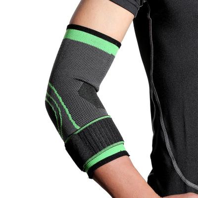 China Tennis Basketball Elbow Support Bandage Protector Knitted Elastic Running Compression Knitted Elbow Brace Sleeve for sale