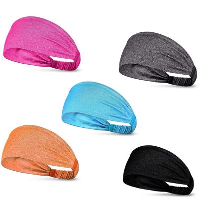 China Universal Cheap Elastic Gym Fitness Sports Headband Customized Headband for sale