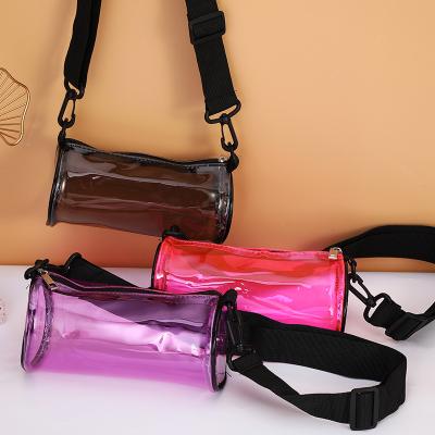 China 100% 2021 New Fashion Transparent Waterproof Tote Bag PVC Portable Messengers Bag Eco-friendly for sale