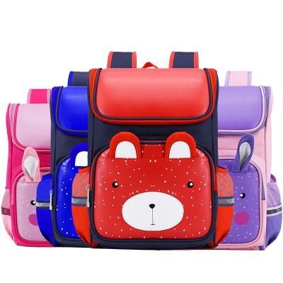 China Direct Selling Cute Anti-theft Cute Cartoon Factory PU Children School Bag Large Capacity School Leather Waterproof Backpack for sale