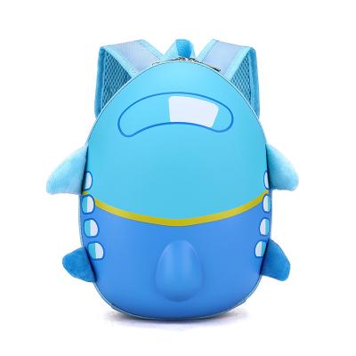 China Wholesale 3D Cartoon Cute Anti-theft Children School Bag Backpack Airplane Shape Kindergarten School Bag for sale