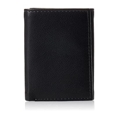 China None Fashions Mens Leather Triple Wallet Large Capacity RFID Wallet With ID Window for sale