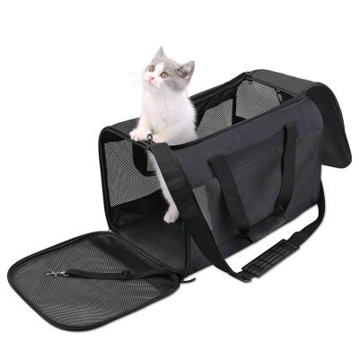 China Cheap Pet Carrier Shoulder Bag Pet Stored Breathable Double Shoulder Bag for sale