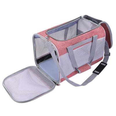 China Lightweight Breathable Portable Pet Carrier Shoulder Bag Cats Travel Carrier Bag Cat Stored Backpack For Small Pets for sale