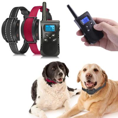 China Amazon 2022 Stocked Preferred Rechargeable Waterproof Pet Accessories Collar Dog Training Collar With Vibration Remote Collar for sale