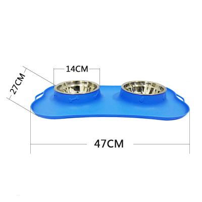 China Hot Selling Small Animals Pet Feeder Bowl with Water Silicone Material for Small Pet Cats and High Quality Pet Bowls for sale