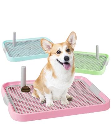 China ABS Training Padded Toilet for Puppies Square Pet Training Toilet with Tray for Dogs Indoor Outdoor Potty Trainer for sale