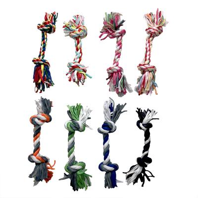 China Cotton Dog Chew Rope Toys For Big, Small Teether Pets 100% Cotton For Natural Floss for sale