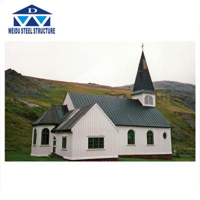 China Churcht Modular Residence House Food Processing Plant Modular Church Steel Fabricated Modular Church for sale