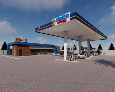 China Industrial Cost Effective High Quality Steel Structure Gas Station Gas Station Canopy for sale