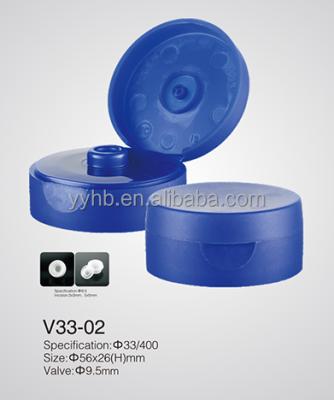 China Non Spill 33/400 Double Wall Silicone Flip Cap PP Plastic Cap for sale