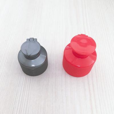 China Non Spill Yuyao Hot Selling Plastic Packaging Roof Cap Vial Flip Top Cap for sale