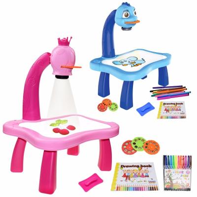 China Other Children Led Projector Art Drawing Table Toys Kids Painting Board Desktop Arts Opens Painting Educational Study Tools Play for sale