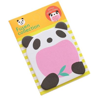 China Self-adhesive Korean Stationery Cute Memo Pad, Cartoon Zoo Paradise Animal Removable Fantasy Sticky Note for sale